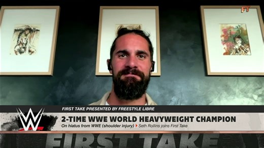 "Let's be real here guys. ... [The Seattle Seahawks] are going to blow out the New England Patriots." 👀 WWE Superstar Seth Rollins makes his Super Bowl prediction 🏆 | ESPN First Take