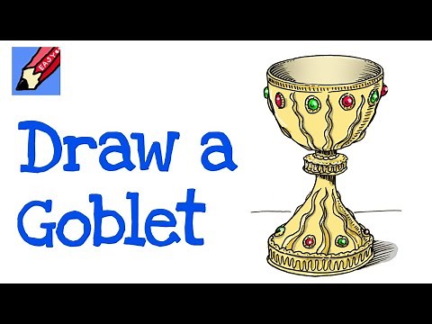 How to Draw a Goblet Easy - Step by Step