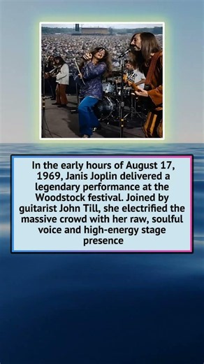 The Legendary Woodstock Set of Janis Joplin in 1969