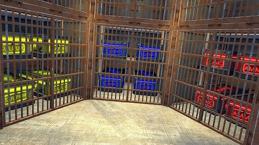 Prison cell loot room: Solo raid adventure