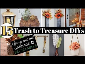 DIY RECYCLE CRAFTS 💚 TRASH TO TREASURE Reuse & repurpose paper bags, plastic, condiment jars, boxes