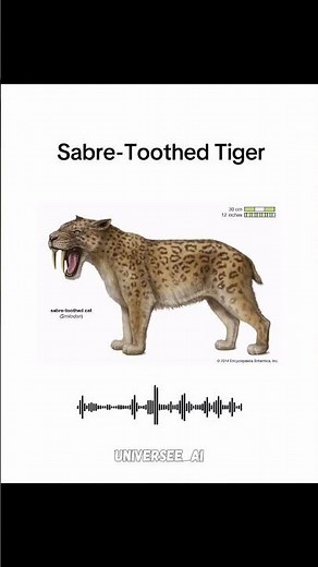 The sound of sabre toothed tiger you never heard before😂 #sabretooth #tiger #sound #smilodon