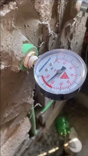 Water Line Pressure Testing of pipes, Pipeline Pressure Testing | 1Bar-10 M of water column #shorts