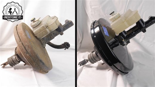 BMW E30 brake booster and master cylinder restoration