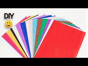 Beautiful craft with Glitter Paper; Glitter paper Crafts ideas, best home decor idea