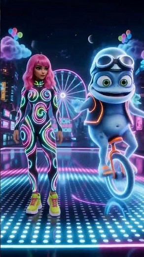 🔥🐸 CRAZY FROG – CYBERPUNK DANCE DUEL 2027 💖⚡ Bing Bang Bong Takes Over! 🎶🔥