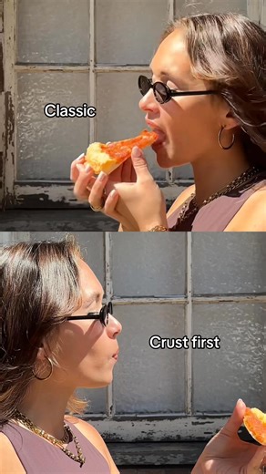 7.4K views · 3 comments | Entering our "crust first" era with the new Golden Stuffed Crust. ​ Which way do you get stuffed? | Pizza Hut | Facebook