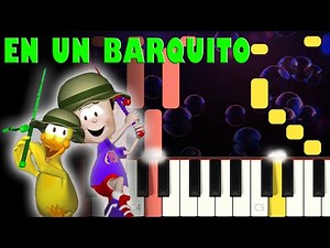 Biper y sus amigos - En Un Barquito | Piano Cover | Tutorial | Karaoke