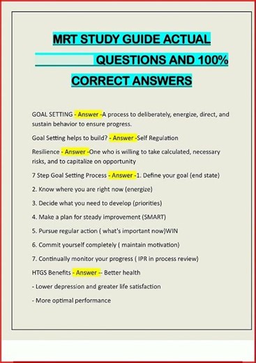Mrt Study Guide Actual Questions And 100 Correct Answers video