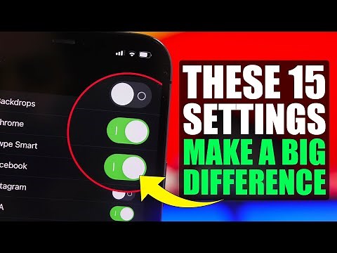 15 iPhone Performance SETTINGS You NEED to Change !