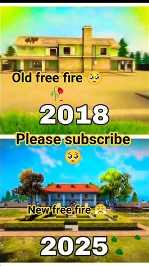 old free fire 🥀🥺 and New free fire 😤