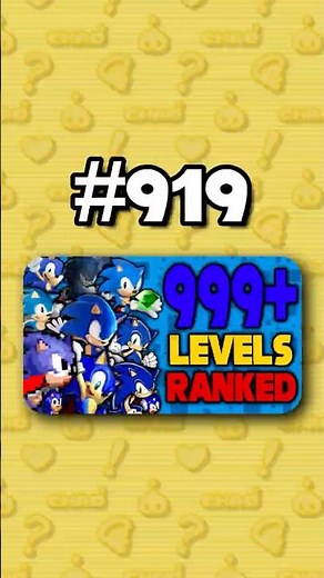 Number 919 - Ranking ALL 999+ Sonic Levels from Worst to Best