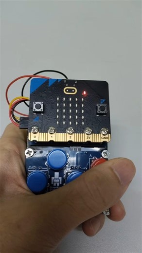 Simple buttons and tilt or gyro sensor project on microbit.#creative #stem #lego #microbit #gyro