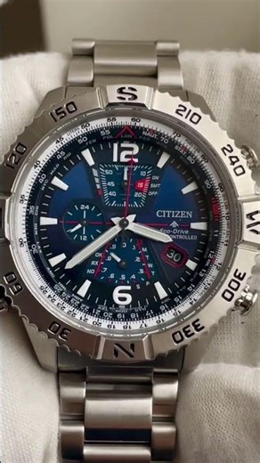 Citizen Promaster Navihawk A-T Chronograph Blue Dial Men's WatchI AT8220-55L
