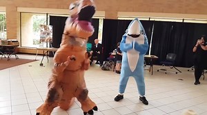 Shark VS Dinosaur: the best dance battle ever! 🕺🦈 Tune in on Thursday to discover what happens when a Shark meets a Dinosaur! | Hungry Shark