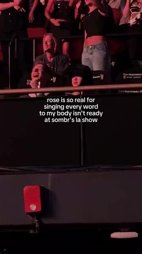 ROSÉ at sombr's concert #ROSÉ #roses_are_rosie #BLACKPINK | Rosé