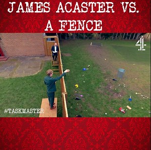 James Acaster faces a fence in his hardest challenge yet. | Taskmaster