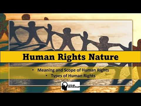 Human Rights Law : Nature ,Meaning, scopes and types