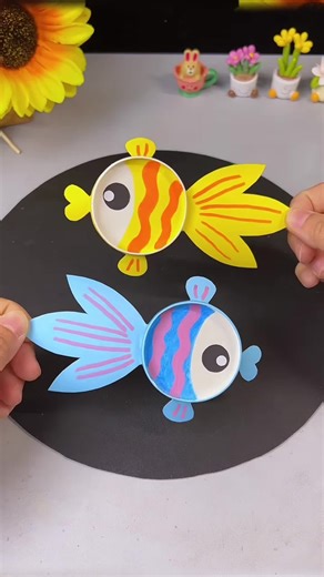 Transform Disposable Cups into Adorable Goldfish