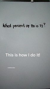 Simple percentage problem. Solve in less than a minute. #percentage #mathematics #reels | Math Fannatics