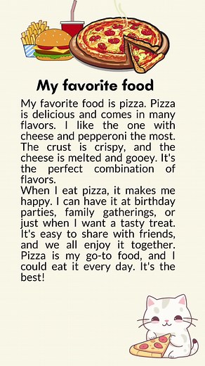 My Favorite Food: Pizza Delight