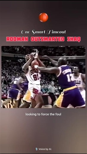 Basketball IQ Moment | Dennis Rodman Outsmarts Shaquille O'Neal With a Perfect Timeout