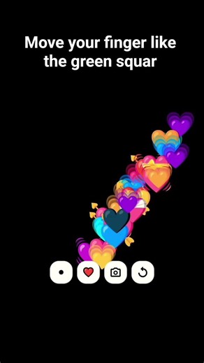 move your finger like the green box