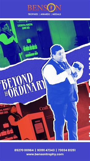 ✨ Beyond the Ordinary. Beyond Traditional Trophies. ✨ We’re proud to be part of the Red Carpet Experimental Marketing Summit 2025, where innovation, creativity, and future-ready brands come together. At Benson Trophies, we don’t just create trophies — we engineer recognition with intelligence. From AI-inspired designs to precision craftsmanship, our trophies reflect the same innovation that modern leaders, marketers, and visionaries stand for. Because achievements today deserve awards that think