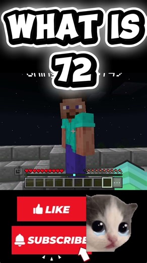 What is 72 🤔🤔🤔🤣 #minecraftshorts #minecraft #minecraftsurvival