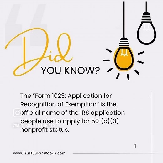 What is the Form 1023?
