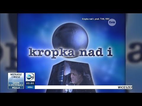 25 lat "Kropki nad i" TVN24 - pierwsza czołówka. Monika Olejnik, Aleksander Kwaśniewski