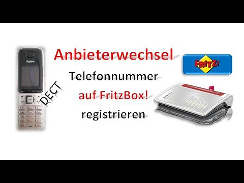 Register telephone number on FritzBox after changing provider / DECT telephone / Gigaset