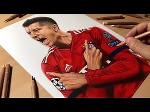 Drawing Robert Lewandowski • Time Lapse