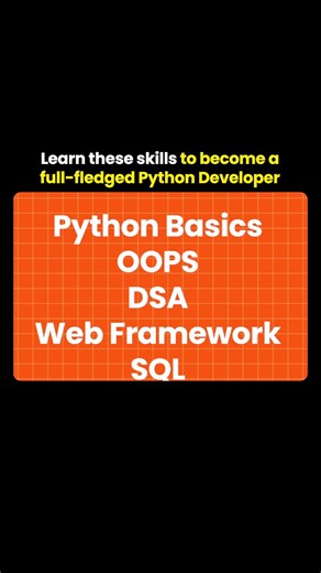 Full Skills for Python Developer