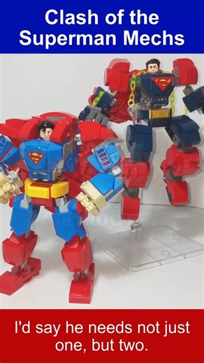 Clash of the #Superman mechs #LEGODCSuperheroes