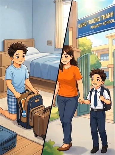 I go to school today My mom takes me home today