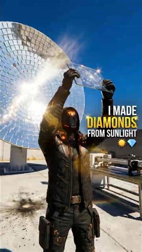 I Made Diamond Dust From Sunlight ☀️💎 #tech #facts #experiment