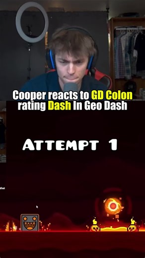Cooper reacts to GD Colon rating Dash #coopermitchell #geometrydash #stream #clip #gd #gdcolon