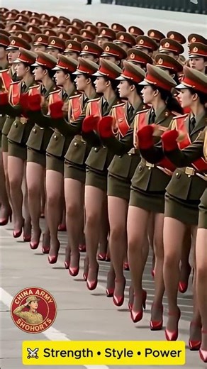 Grand Display – Female Soldiers March with Pride 🪖✨#shorts #army #passingoutparade