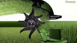 The high-performance KRONE CV steel conditioner with aggressive V-tines spreads the crop at the full working width. Its massive 640 mm (2'1") diameter rotor and its helical arrangement of the tines warrant a continuous crop flow, high intakes and superior conditioning. 👈 #krone #kroneanimation #kronecvconditioner #kroneconditioner #kroneagriculture | KRONE Agriculture