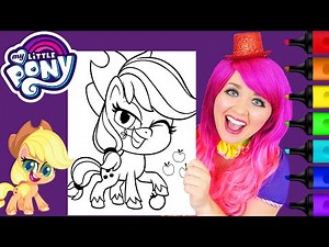 Coloring Applejack My Little Pony: Pony Life | Markers