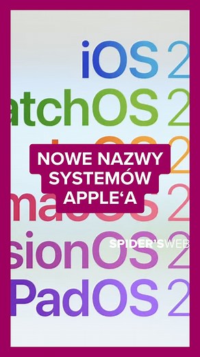 Apple robi PORZĄDEK w nazwach swoich systemów #apple #ios #ios26 #macos #watchos #ipados | SPIDER'S WEB