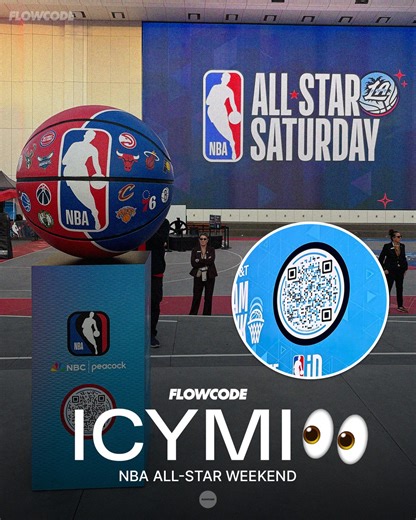 Flowcode | ICYMI 👀 NBA All-Star Weekend 2026 in Los Angeles 🌴🏀 From arena screens to fan activations, Flowcode helped turn energy into interaction.... | Instagram