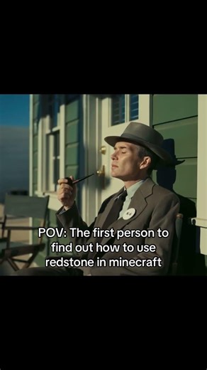 the first person to find out how to use redstone in minecraft #gaming #minecraft