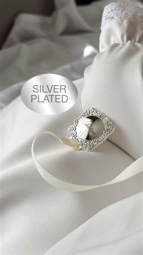 Silver Plated Pacifier Clip Christening Newborn Gift - Etsy