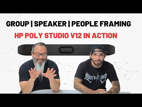 HP Poly Studio V12 Camera Tracking Modes Demo | DirectorAI Group, Speaker & People Framing