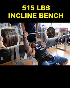 515 LBS INCLINE BENCH #BENCH #GYM #515LBS | Big SC Boy