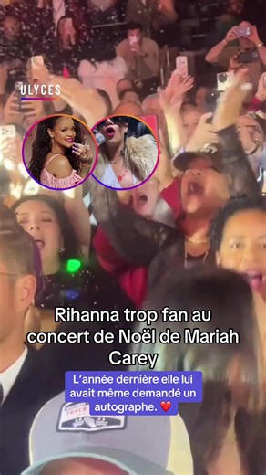 Rihanna fan à un concert de Mariah Carey à Las Vegas