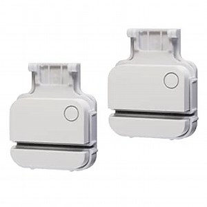 Garage Door Bracket Compatible with R-ing Alarm Contact Sensor (2nd Gen), Easy Installation, Durable Design, Pre-Installed Double-Sided mounting Tape, (Screws Included) (2 Pack)