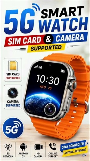 Best 5G Android Smart Watch😱 S12 Ultra Full Review🔥#tech #shorts